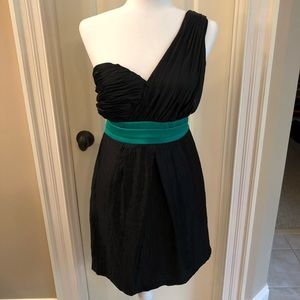 NWT One Shoulder Black Cocktail Dress